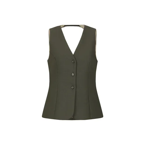 URBAN REVIVO Жилет Женский Серый Зеленый