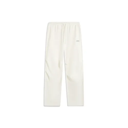 LINING Sports Life Collection Сливочный Женские Повседневные Брюки