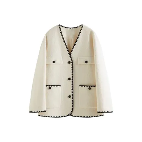 HDFULERN Тренчкот Женский Экрю