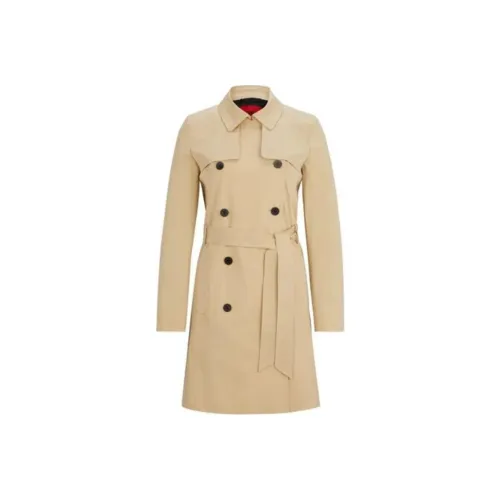 Hugo Boss Тренчкот Женский Бежевый