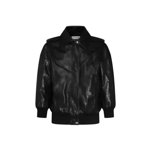 Alexander McQueen Черные Женские Кожаные Куртки