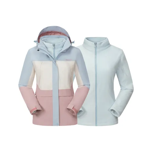 Tectop Ветровка Женская Светло-Синяя Fragrant Лунно-Белая