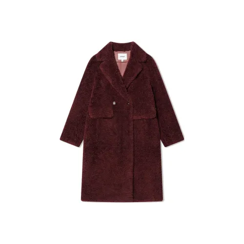 COVERINS Вельвет Feel Пальто Женское Бордовый