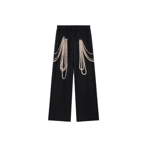 STELLA MCCARTNEY Черные Женские Повседневные Брюки