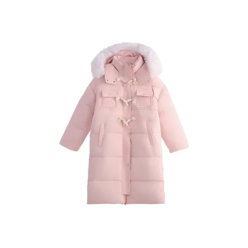 AINUOERMY Хлопковый пуховик женский розовый