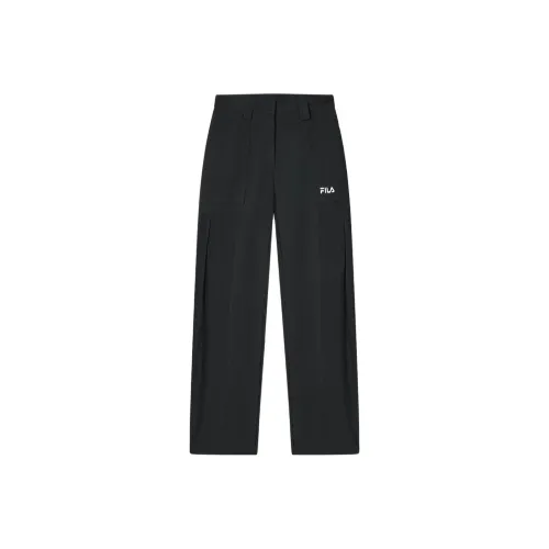 FILA Глубокий черный Женские Повседневные Брюки