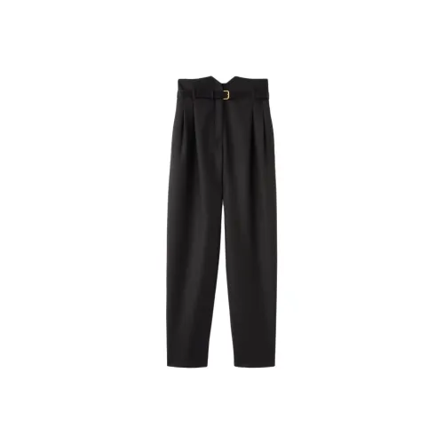 Loro Piana Черные Женские Повседневные Брюки