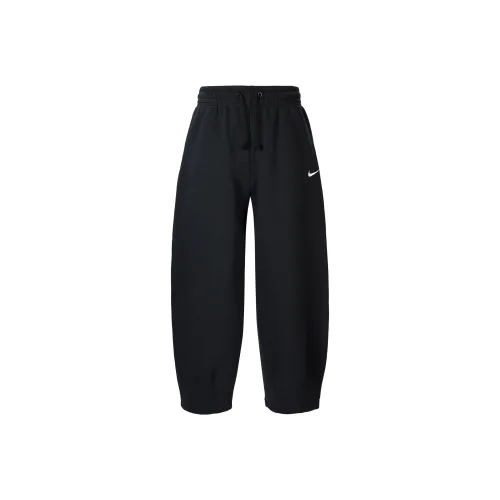 NIKE Sportswear Phoenix Fleece Черный/Парусный белый Женские Повседневные брюки