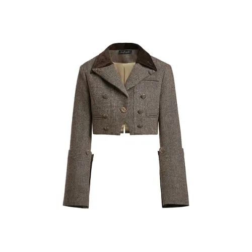 Rich Radi Q's Cropped Coat Women's Gray Рич Ради Q's Укороченное пальто женское серого цвета