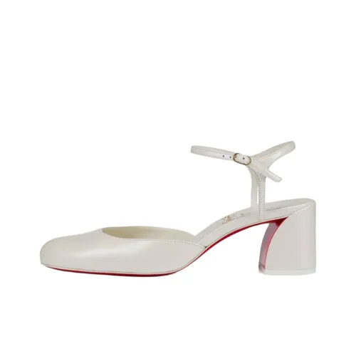 CL LUBOTING Simple Love Насос Грубый каблук Высокие каблуки 5,5 см Женские Белые