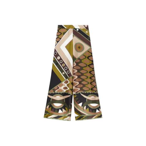 EMILIO PUCCI Многоцветные Женские Повседневные Брюки
