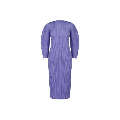 PLEATS PLEASE ISSEY MIYAKE FW24 Тренчкот Женские Фиолетовый