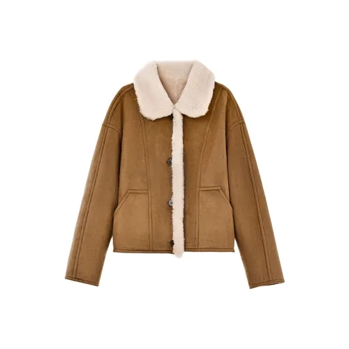 SINBOS Мех Женский Hibiscus Brown