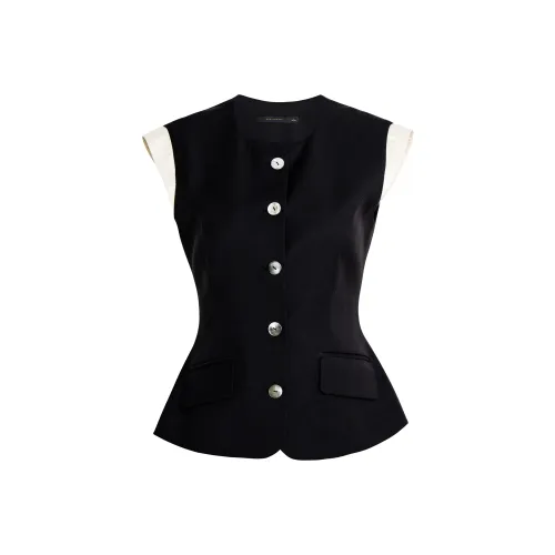 ROEYSHOUSE Черные Женские Жилеты