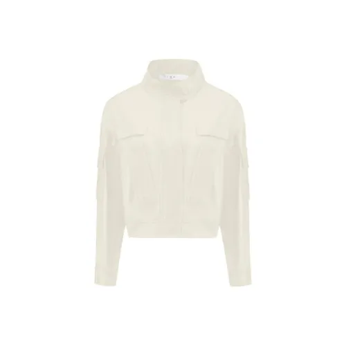 Кожа IRO Куртка Унисекс Айвори Белый