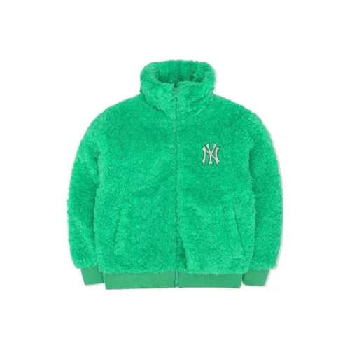 Mlb Base Logo New York Yankees Velvet Feel Куртка Женская Зеленая