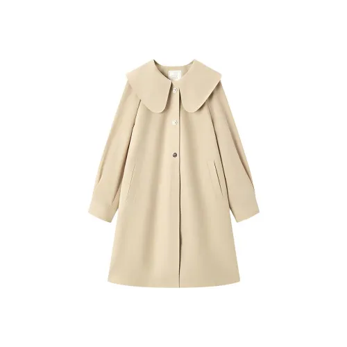 EICHITOO Тренчкот Женский Хаки