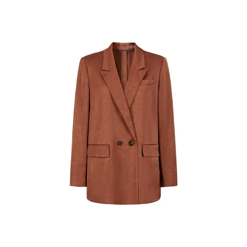 JZ. ANNAKRO Бизнес-костюм женский цвет кофейный красный