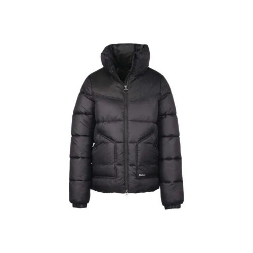 BARBOUR FW22 Хлопковый пуховик женский черный