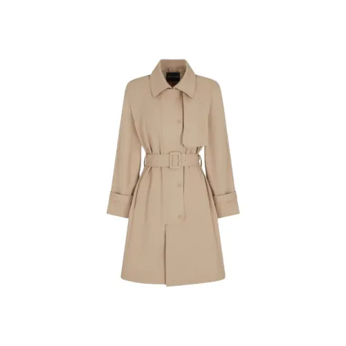 EMPORIO ARMANI SS25 Тренчкот Женский Хаки