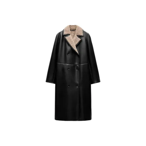 ZARA ZW Series Черное Женское Пальто