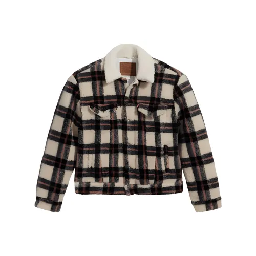 Levi's Бархат Feel Куртка Женская Белая