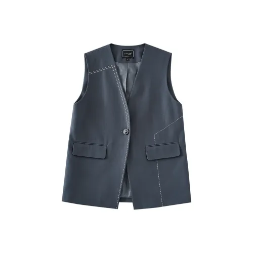 OUNIXUE Серый Женские Жилеты