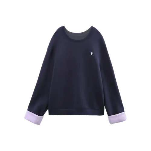 A paradise for awakening Толстовка Женская Темно-синяя