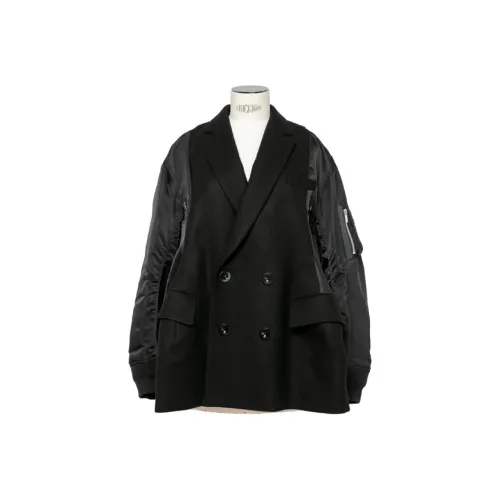 Sacai FW24 Хлопковый пуховик женский