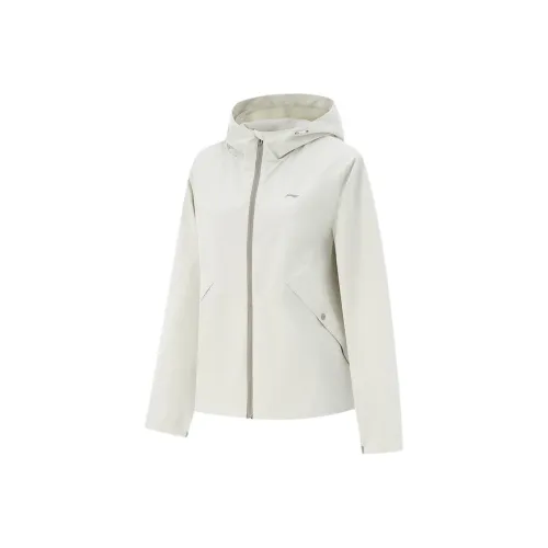 LINING Fitness Series Тренчкот Женский Серебряный Береза Серый