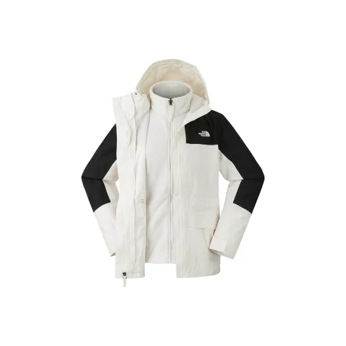 THE NORTH FACE Urban Exploration FW24 Водонепроницаемый Водоотталкивающий Теплый Ветровка Женский Dune Белый