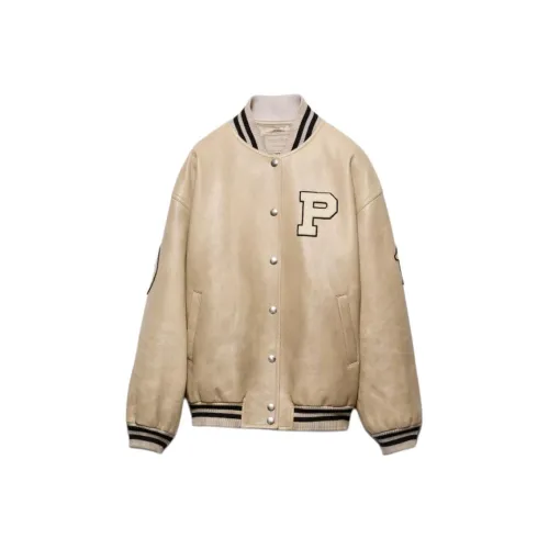 PRADA SS24 Кожа Куртка Женская Айвори