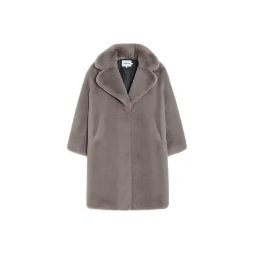 APPARIS FW24 Velvet Feel Пальто Женское Серое