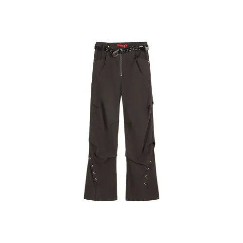 MYMIX Темно-серые Женские Повседневные Брюки