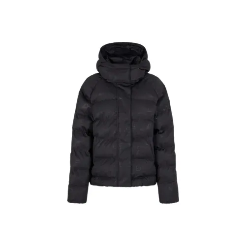 EMPORIO ARMANI EA7 FW24 Хлопковый пуховик Женский Черный