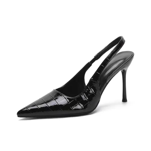 WUGUNIANG Высокие каблуки Женские Черный