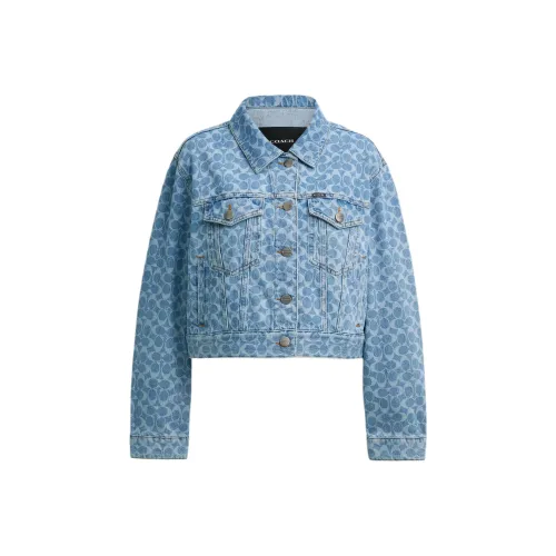 COACH Denim Jacket Women's Blue