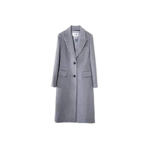 RIZ OUZH Серое Женское Пальто