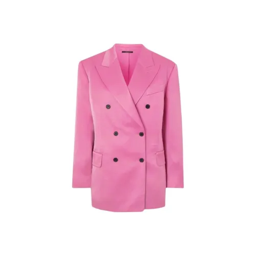 TF FW24 Бизнес-костюм Пальто Женское Розовое