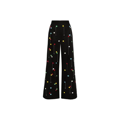 MSGM Черные Женские Повседневные Брюки