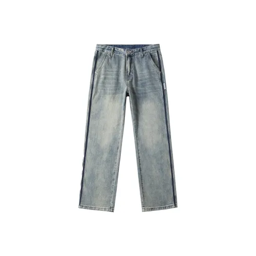 JIELNSELN Винтажные синие джинсы XBL 816 унисекс