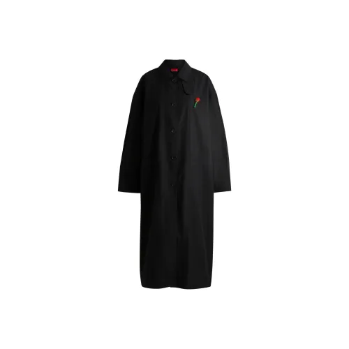HUGO BOSS X LES BENJAMINS Тренчкот Женский Черный