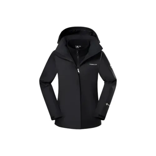 TOREAD Водонепроницаемый и Дышащий Теплый Ветровка Женский Черный