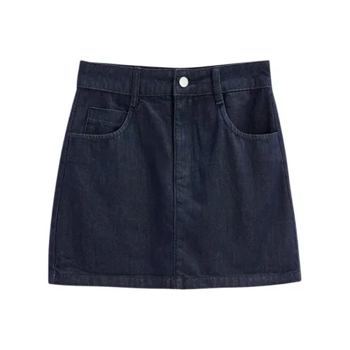 Love To Serve Джинсовые короткие юбки Женские Темно-синий деним