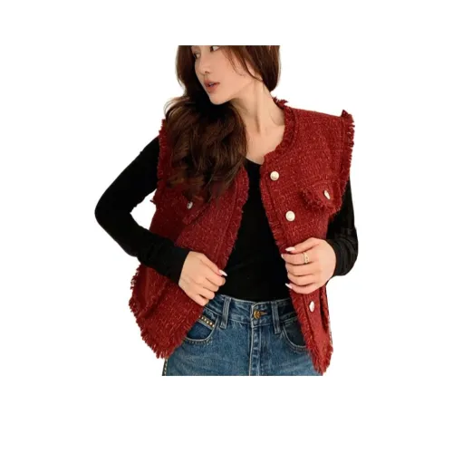 NANING9 Бургундский Женские Жилеты