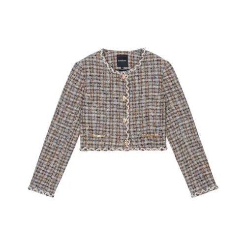 BEBE Cropped Coat Женское Blue Colorful