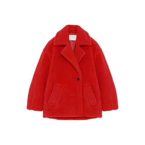 CINOH FW24 Velvet Feel Пальто Женское Red