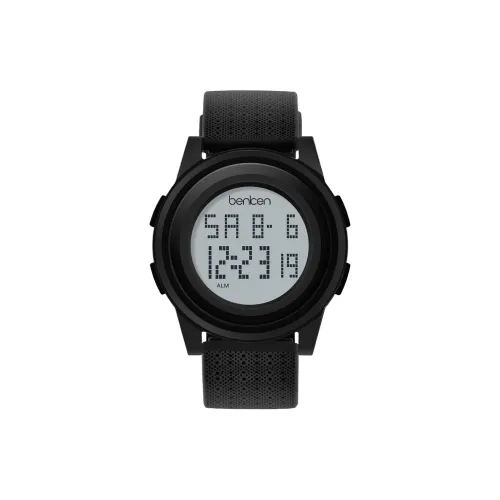 BENKEN Электронный Механизм TPU Ремешок Часы Мужские Белый Циферблат