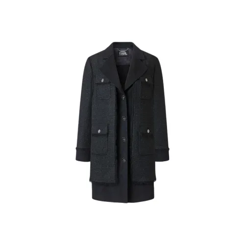 Пальто KARL LAGERFELD Женское Черное