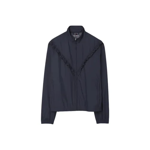 Tory Burch FW24 Тренчкот Женский Морской Синий